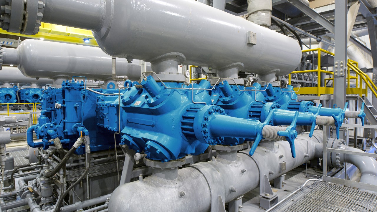 An Ariel compressor in a package in an Arkansas compressor station