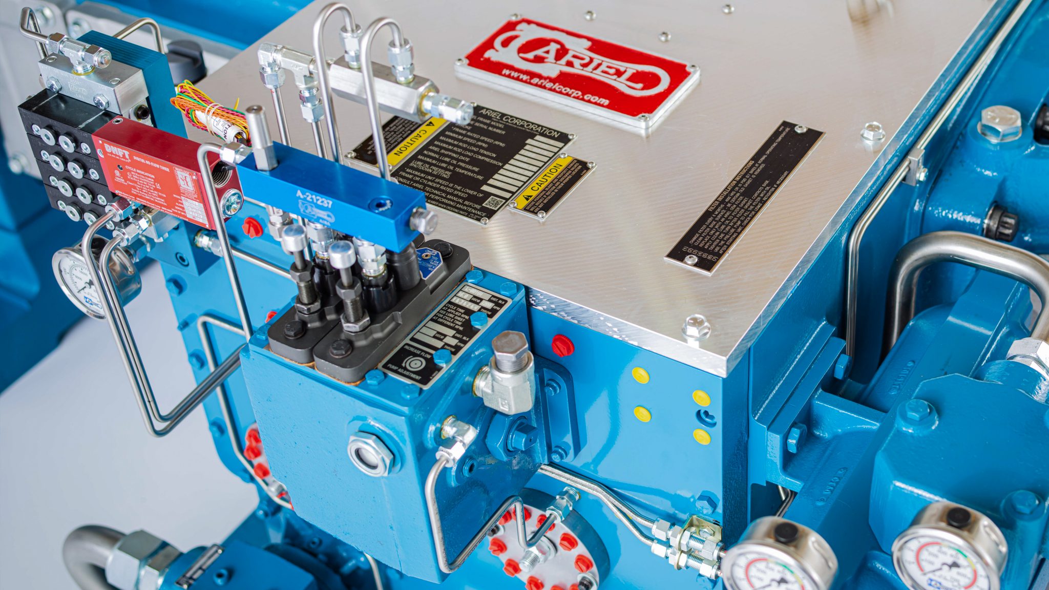 The lubrication system on an Ariel KBK compressor